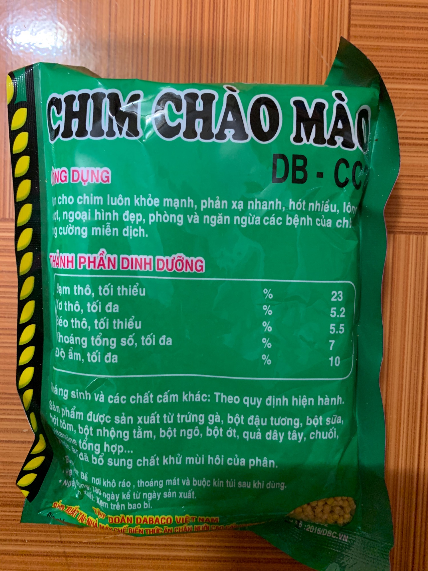 Thức ăn cho chim Chào mào Dabaco 150g