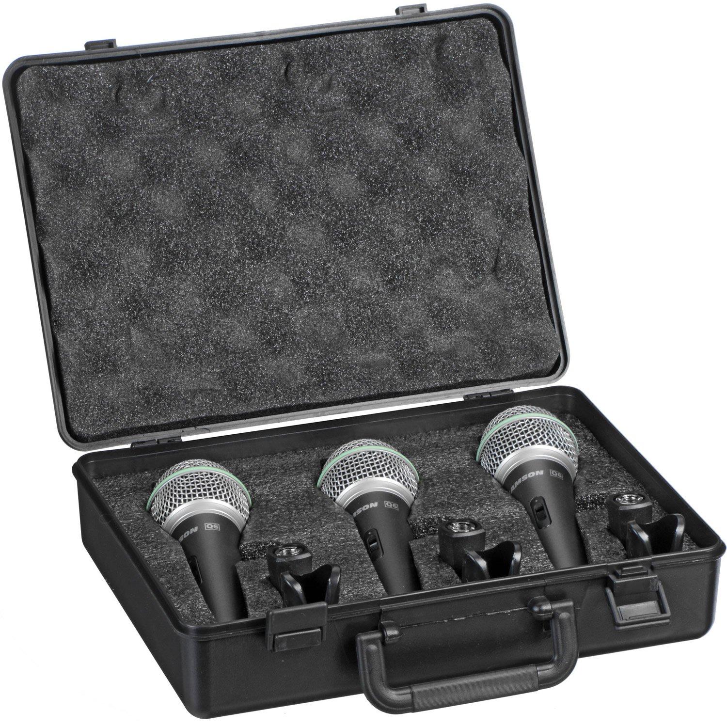 Bộ ba micro sân khấu Dynamic Samson Q63P