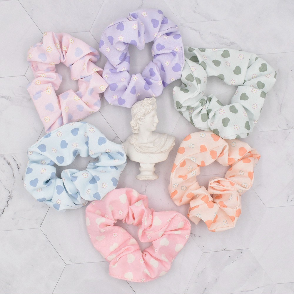 (GIÁ SỈ) COMBO 10 CÁI CỘT TÓC SCRUNCHIES NHIỀU MÀU MẪU TIM