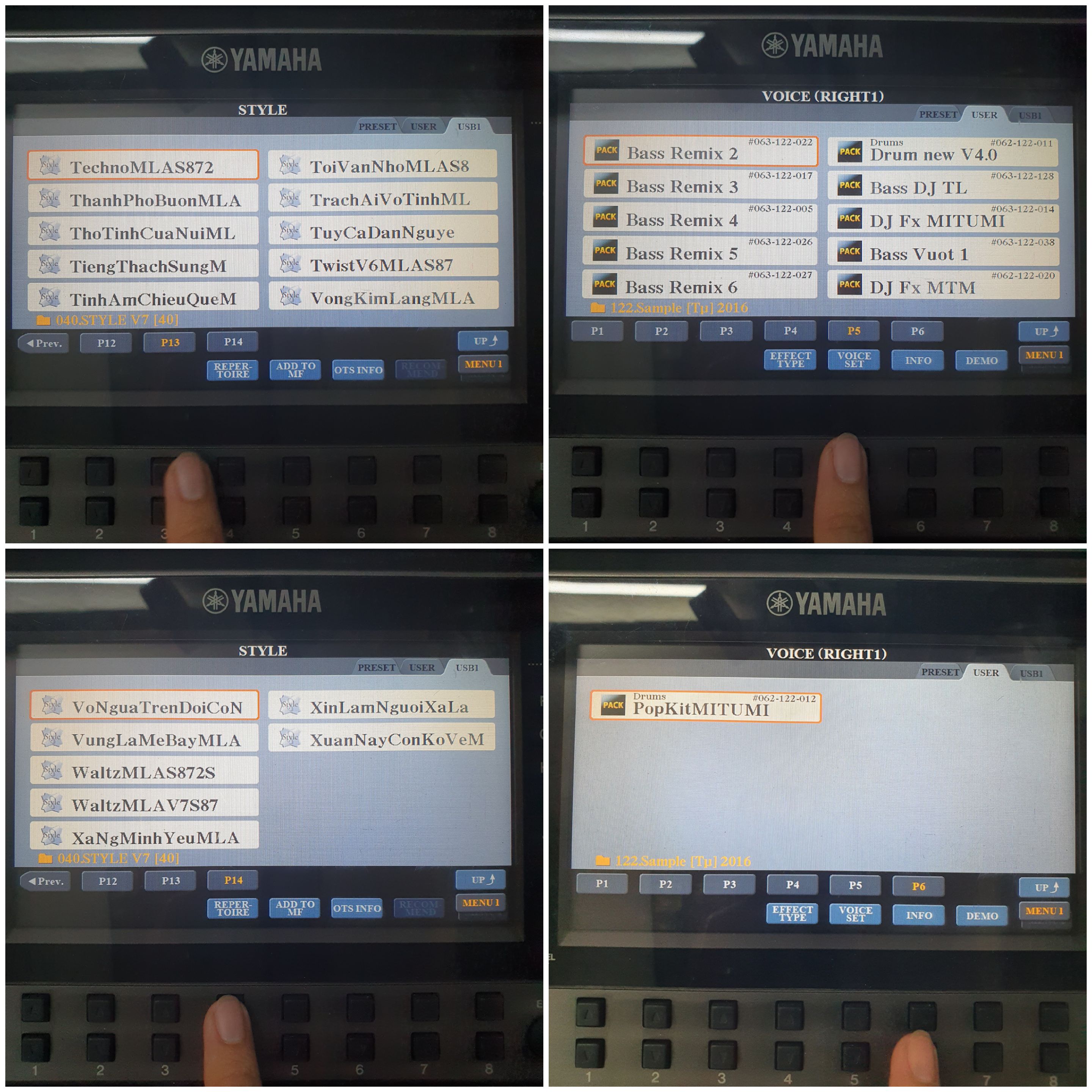 Usb Dữ liệu Sampler Đàn Yamaha Psr -S770