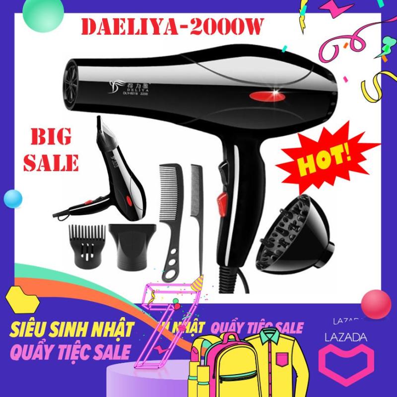 Máy sấy tóc chuyên dụng, May xay toc, Mua may say toc gia re, Máy sấy tóc Deliya 8010 Tặng 5 phụ kiện làm tóc - Hàng Bán Chạy Top 5 Bảo Hành 12 Tháng Bằng Tem bảo hành 1đổi 1 bởi MYLOVE 216