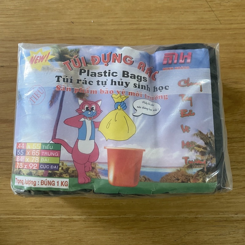 Túi đựng rác tự phân huỷ màu đen