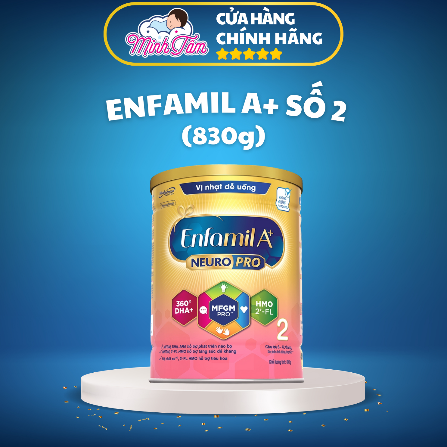 Sữa bột Enfamil A+ HMO số 2 (830g)