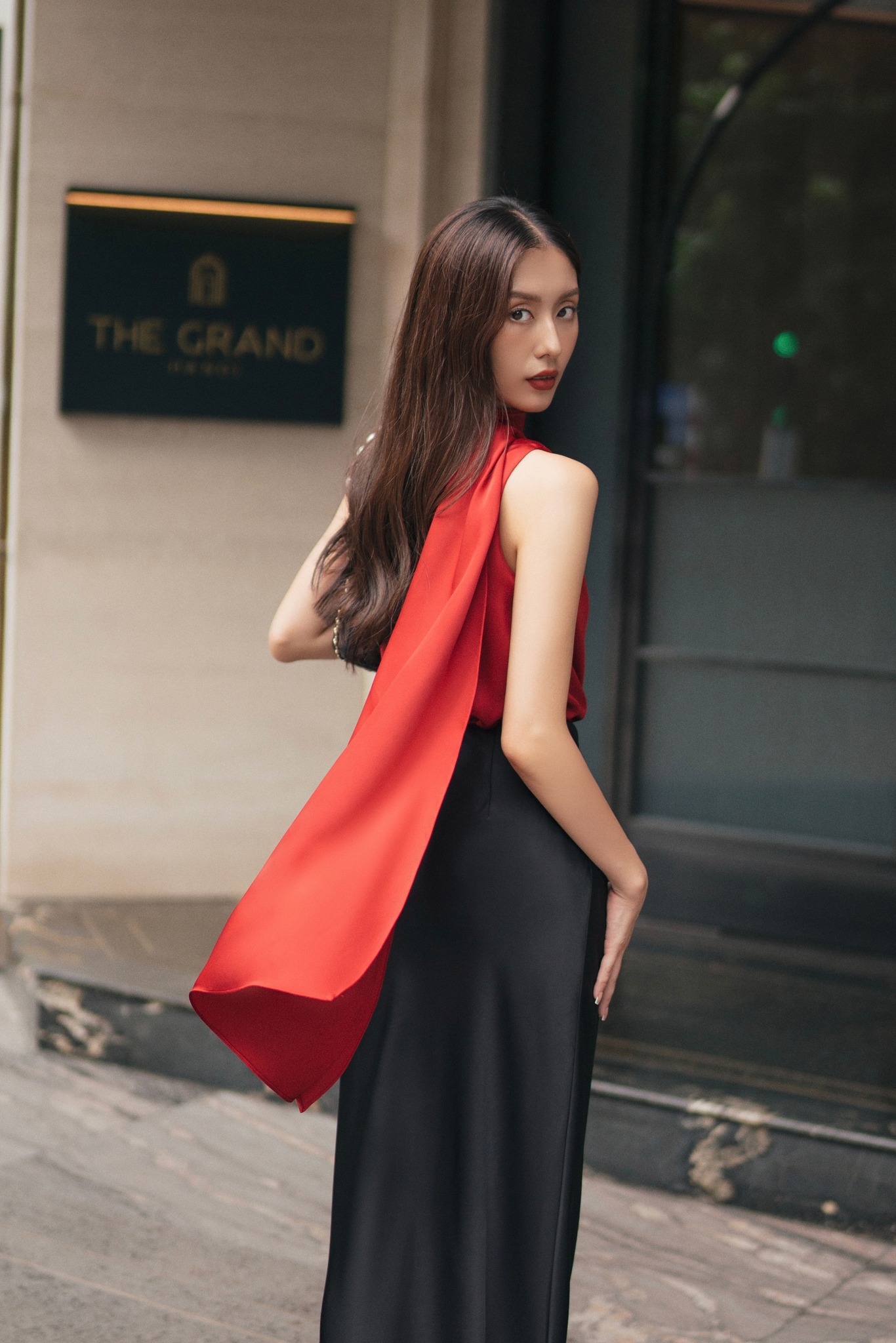 Áo sơ mi lụa Charlotte Top HUONG BOUTIQUE HBSM1111
