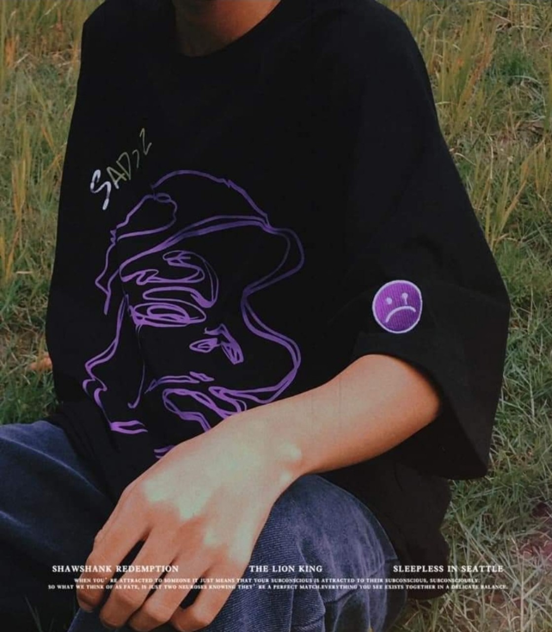 Áo thun form rộng unisex nam nữ sadboy cực ngầu