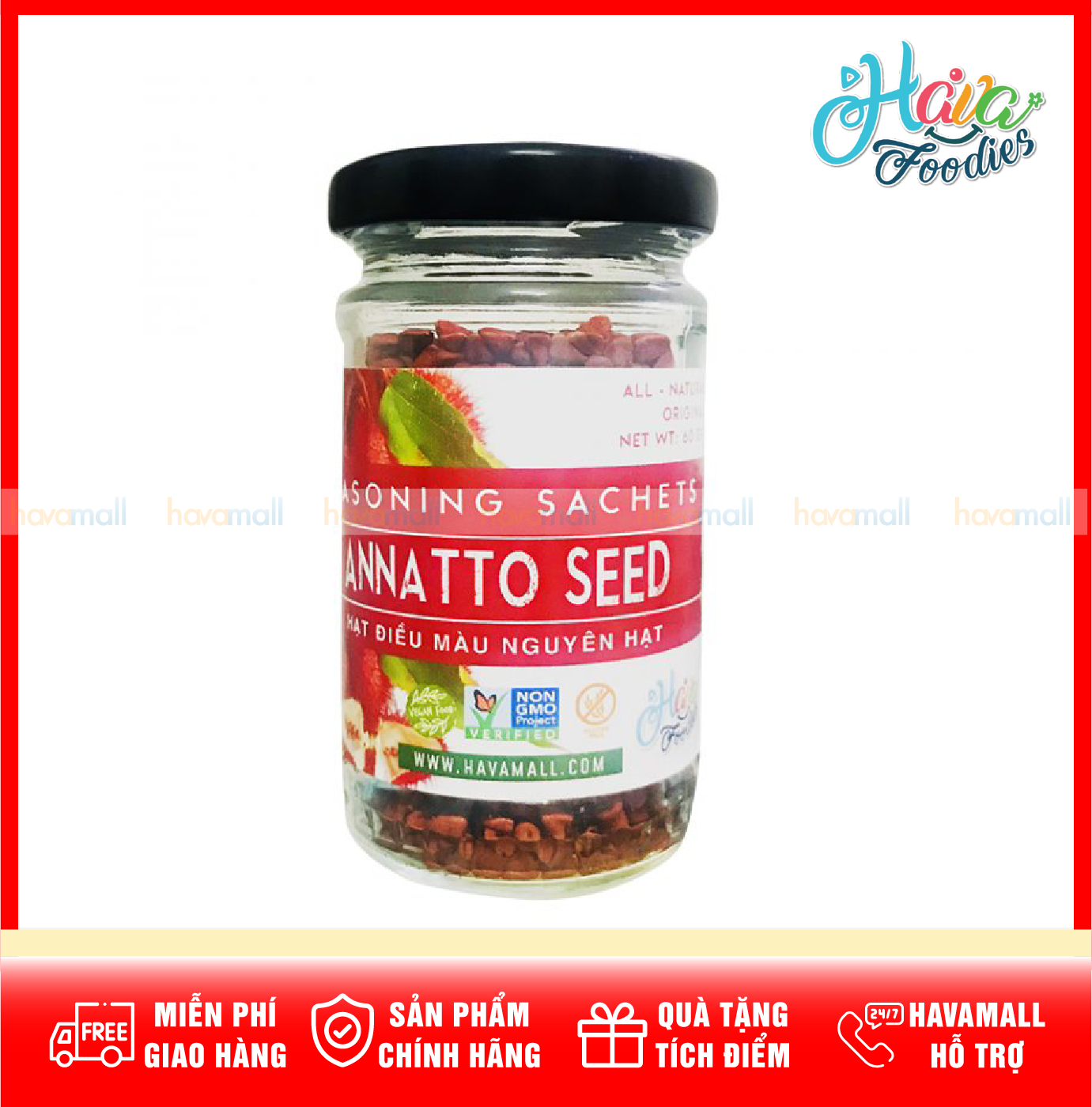 Hạt Điều Màu Havafood – Annatto Seed