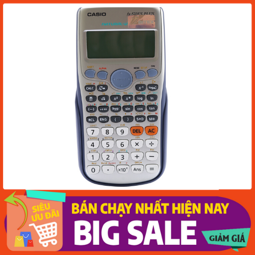Máy tính casio fx 570 esplus đời 2020 có thẻ bảo hành máy tính bỏ túi, máy tính khoa học cầm tay màu xám