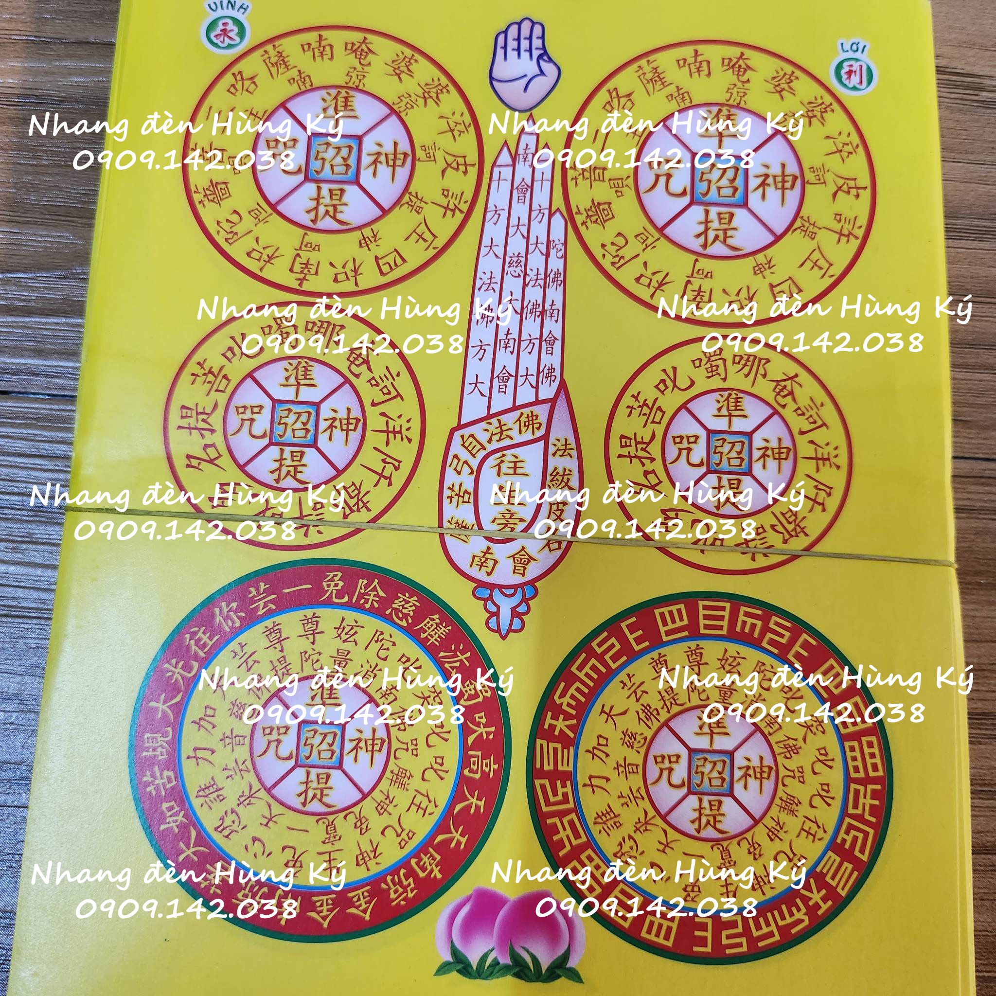 Giấy cúng vãng sanh tàu màu (nhãn sanh tàu màu)