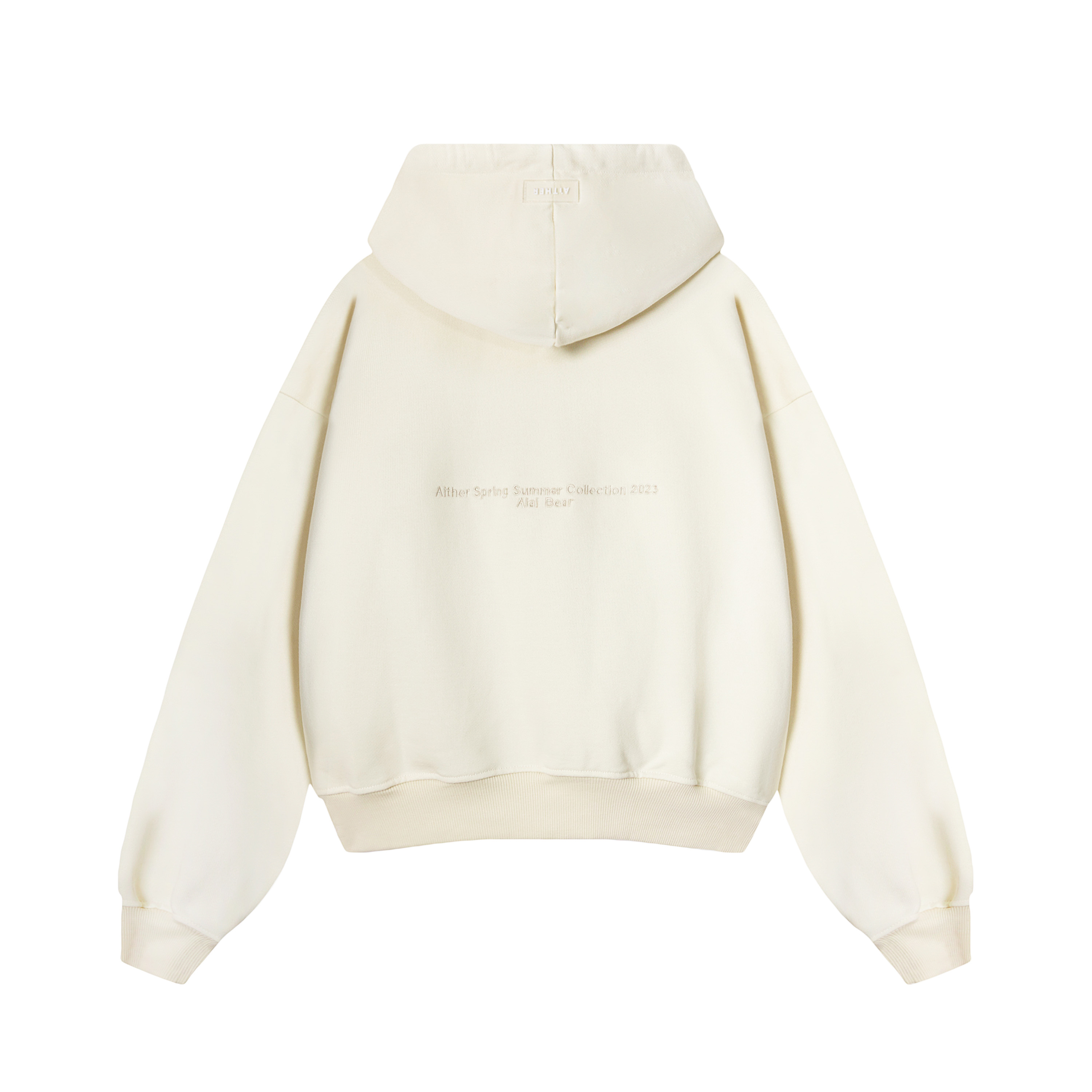 Aither Studio Áo Bear Hoodie Zip form Boxy
