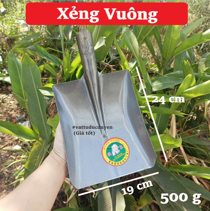 Xẻng xúc đất làm vườn,xẻng thép vuông