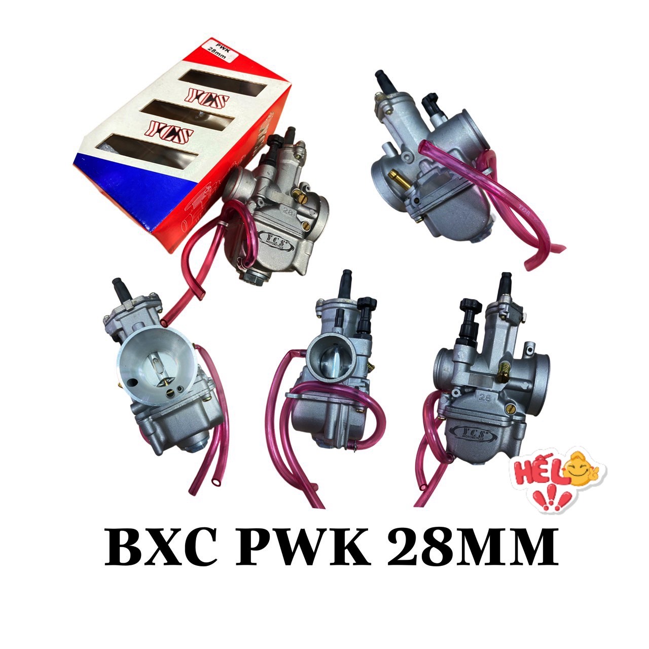 Bình xăng con ga dẹp PWK YCS ( Size : 28mm / 30mm / 32mm / 34mm )