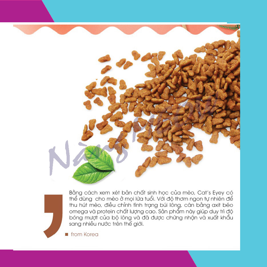 Thức ăn hạt khô cho mèo Cateye lẻ 1KG