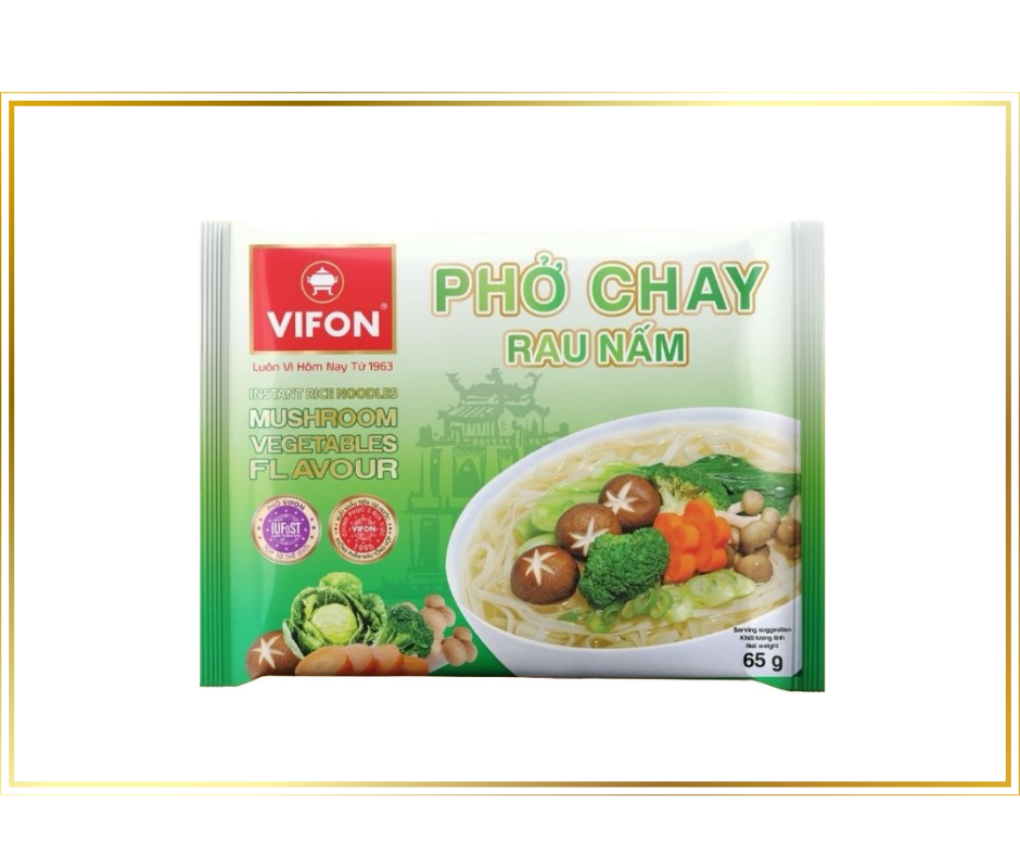 Thùng 30 gói Phở Chay Rau Nấm - 65gr/gói