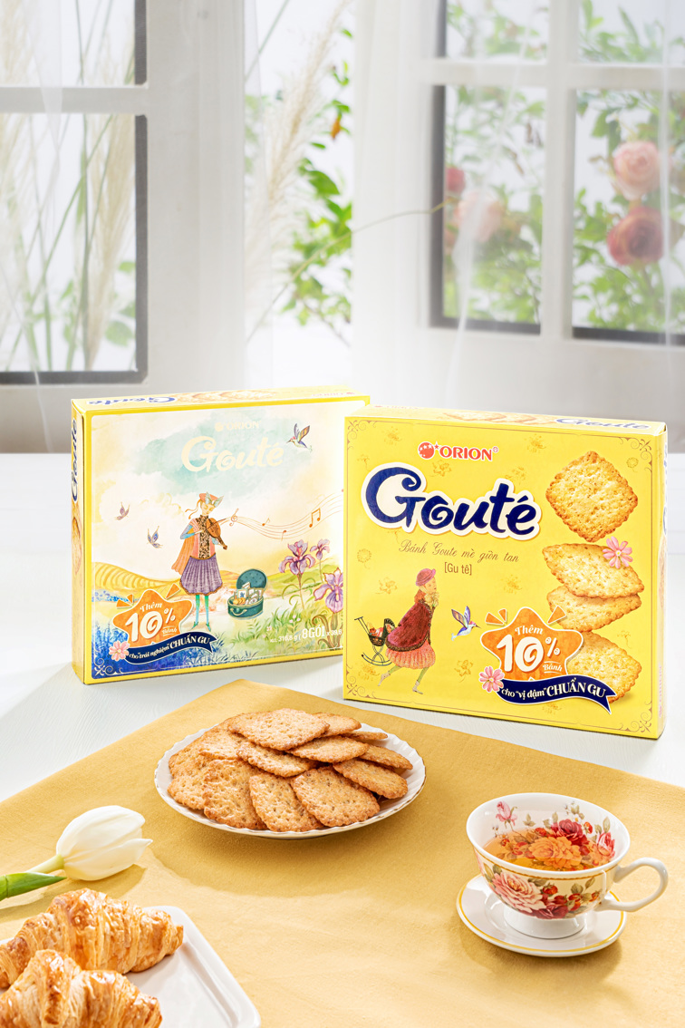 Bánh Goute mè giòn tan Orion