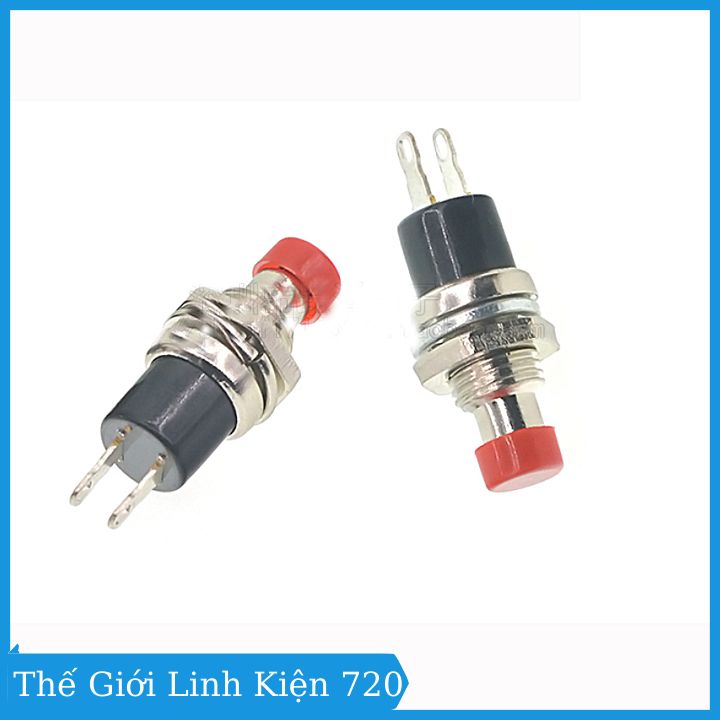 Bộ 5 nút nhấn reset, nút đề sắt nhỏ 6mm 2 chân cao cấp