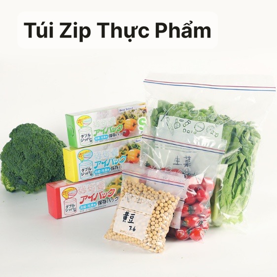 Hộp 15 Cái Túi Zip Đựng Thực Phẩm Size M Tái Sử Dụng nhiều Lần Trong Tủ Lạnh - Đa Năng Tiên Lợitúi zip tiện lợi, túi zip, túi ziper, túi đựng đồ cá nhân,túi nhựa đựng đồ , túi có dây kéo, túi , túi nhựa đựng đồ, túi