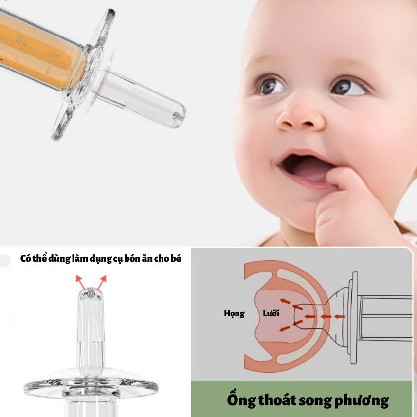 Dụng cụ cho bé uống thuốc có vạch chia hình ếch Ankids