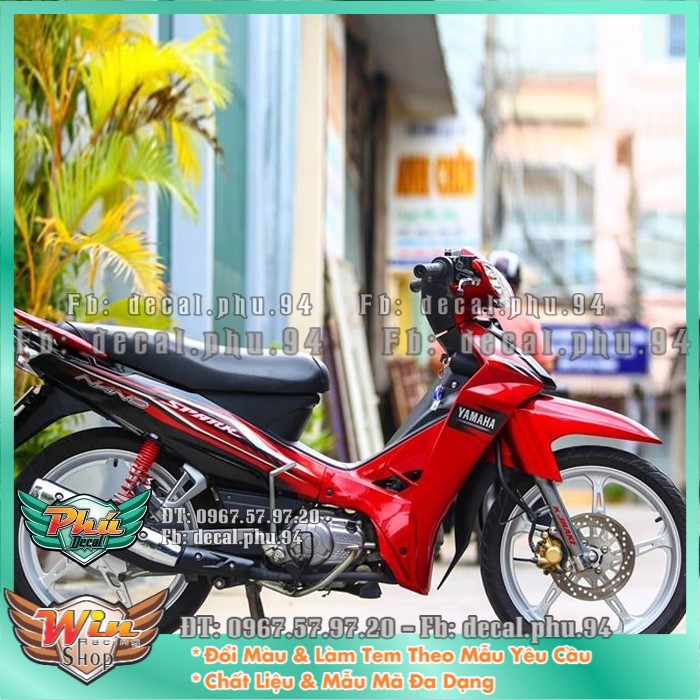 Tem rời Sirius Spark Nano đỏ đen (P)