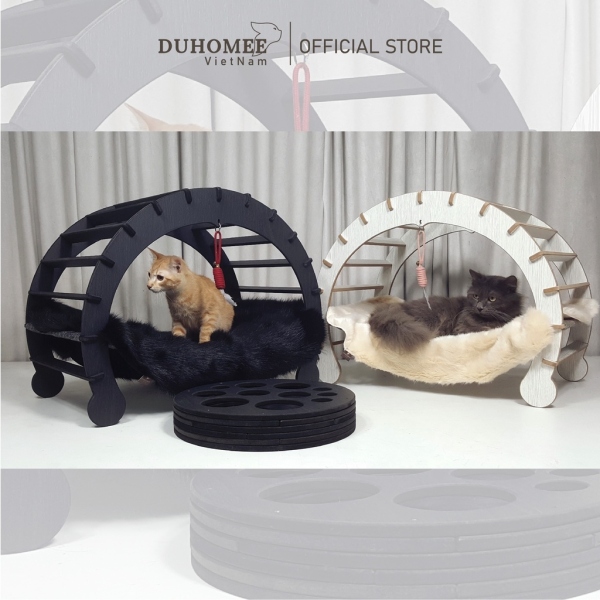 Võng nằm thú cưng cho chó mèo thiết kế MÓNG NGỰA  - Duhomee