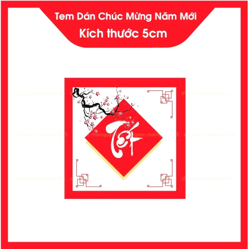 Combo 30 Tem Tết, Tem Chúc Mừng Năm Mới.