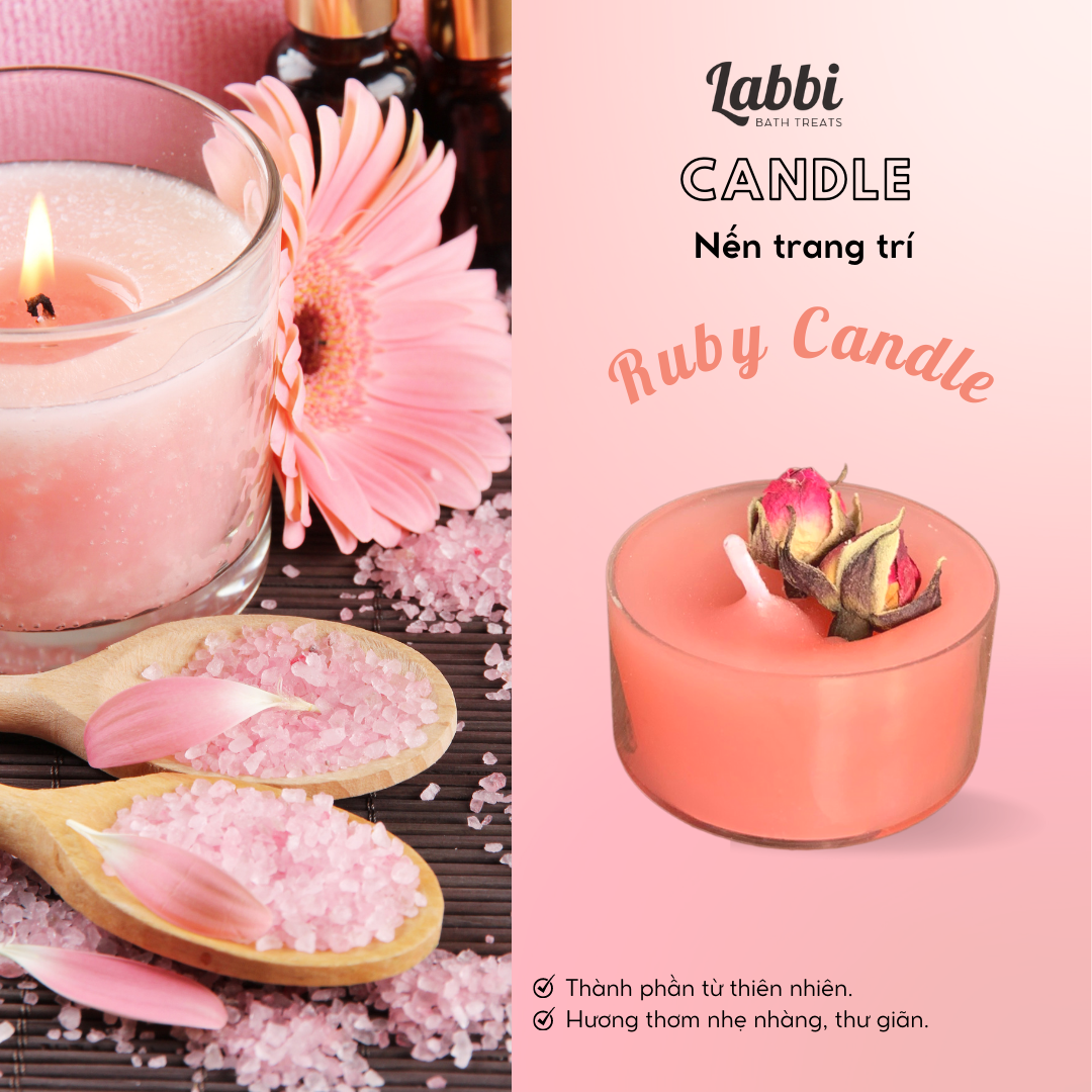 RUBY CANDLE [Labbi] Nến trang trí / Candle
