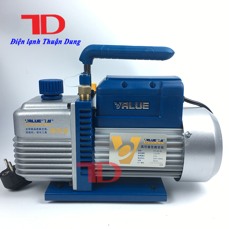 Máy hút chân không Value FY-2C-N, bơm hút chân không cho máy lạnh, điều hòa, Điện Lạnh Thuận Dung