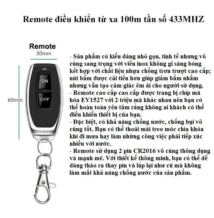 [HCM]REMOTE 2 NÚT ĐIỀU KHIỂN TỪ XA