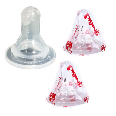 Núm Vú cổ hẹp Silicone Siêu Mềm Pi.geon (Đủ Size)