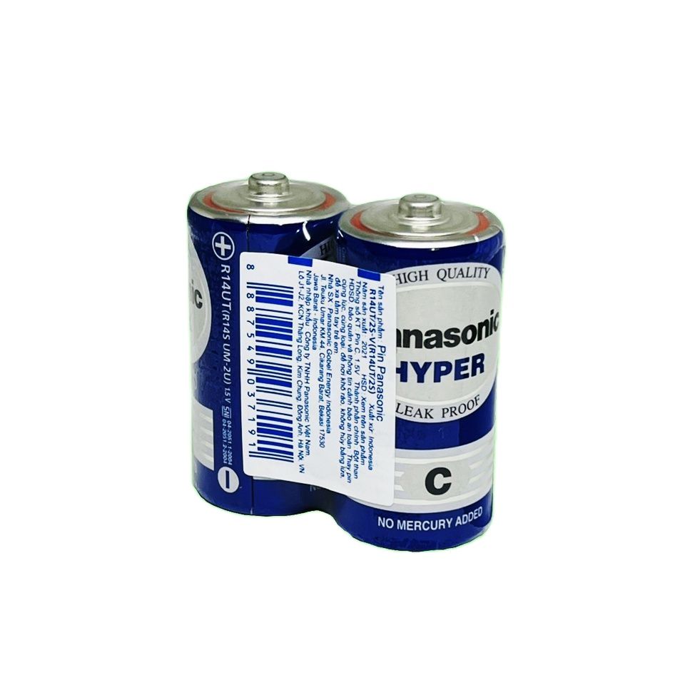 Pin trυng Panasonic hyper vỉ 2 viên R14UT/2S chính hãng