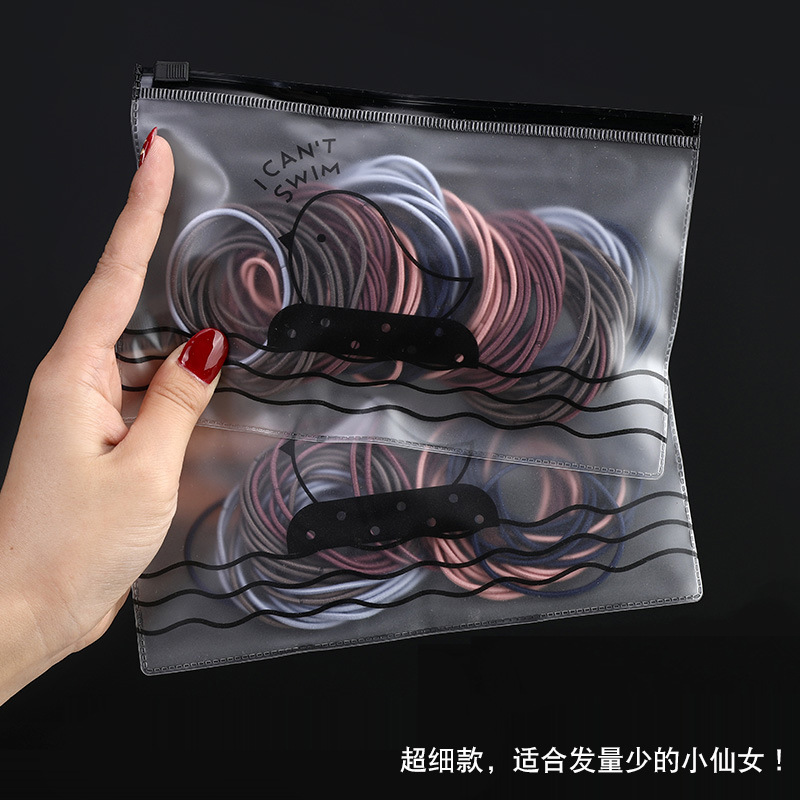 Set 100 dây chun buộc tóc- có túi zip