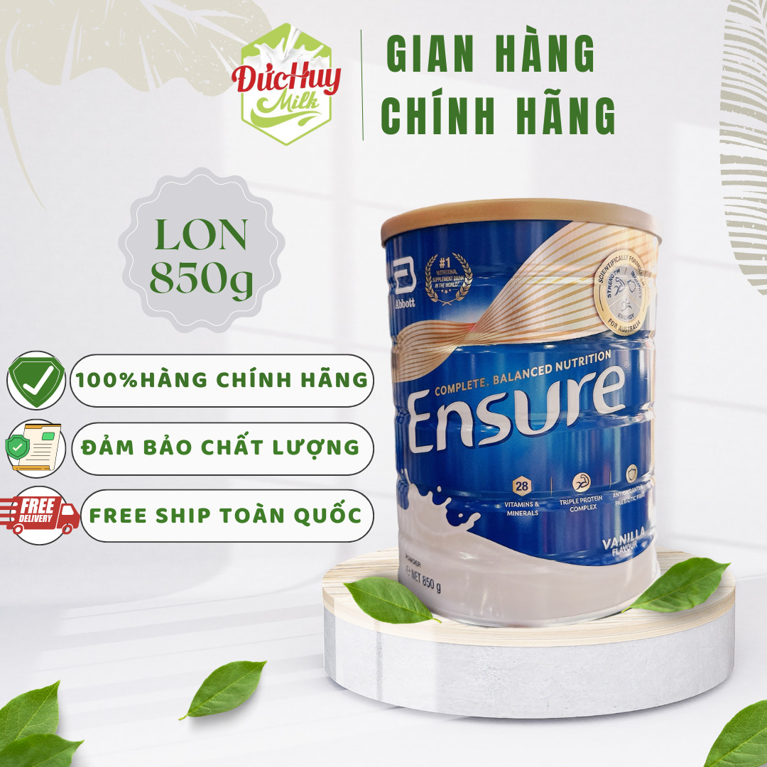 Sữa bột Ensure Úc hương Vanila 850g
