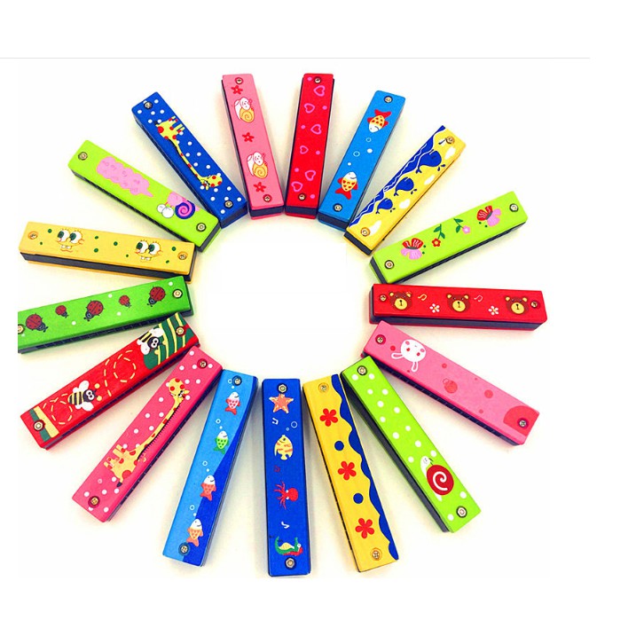 Đồ chơi nhạc cụ cho bé harmonica gỗ trẻ em Kèn harmonica Kèn harmonica - kenharmonica