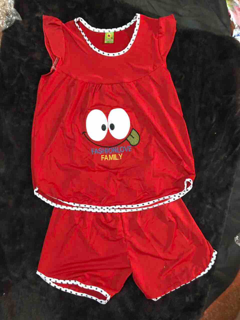 Combo 4 bộ thun lạnh bé gái size 30-40kg