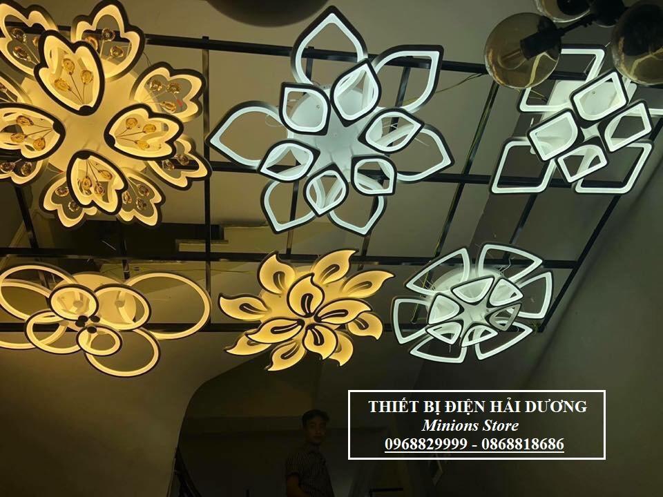 Đèn LED ốp trần Decor hình khối vuông NT028 3 chế độ ánh sáng Có điều khiển