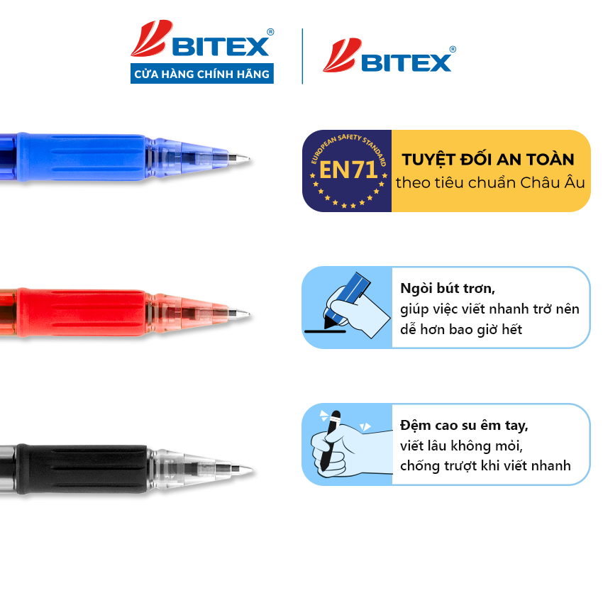 Bút gel mực xanh Bitex G24