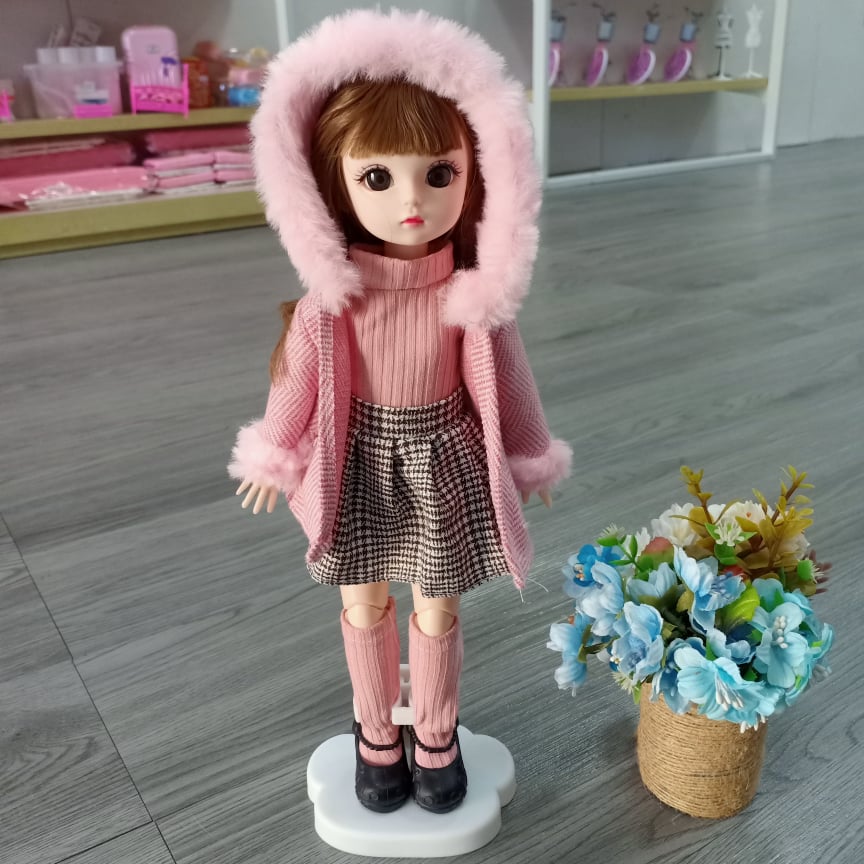 Búp bê baboliy cao 30cm mặc đồ thu đông 2024