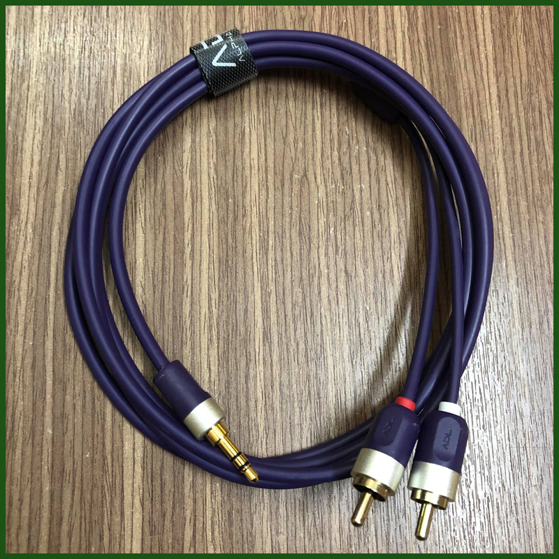 Dây 3.5 mm Ra 2 Đầu AV Bông Sen Furutech Bãi Nhật - Dây Tín Hiệu Âm Thanh Chính Hãng