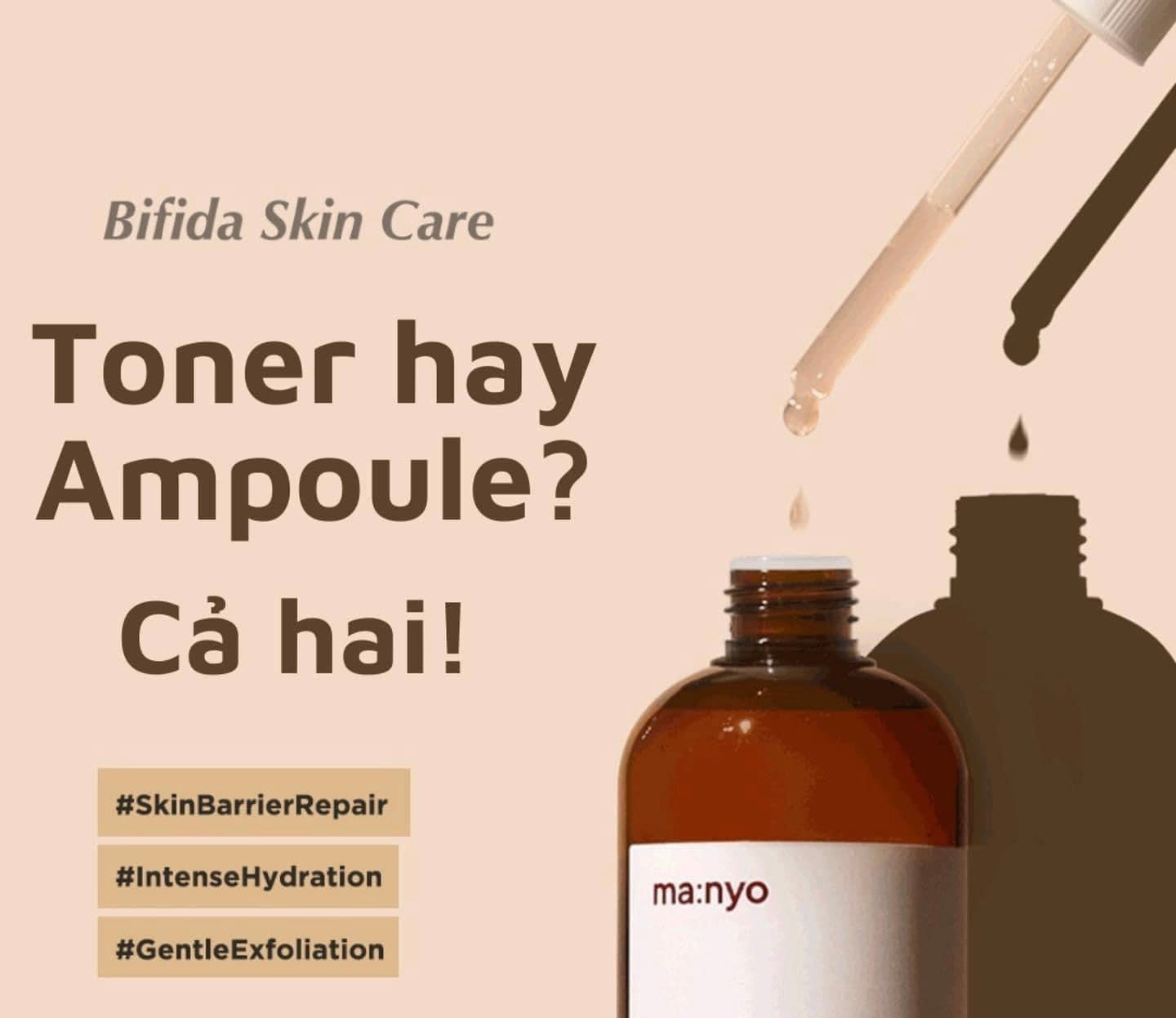Nước cân bằng da MANYO Bifida Biome Ampoule Toner