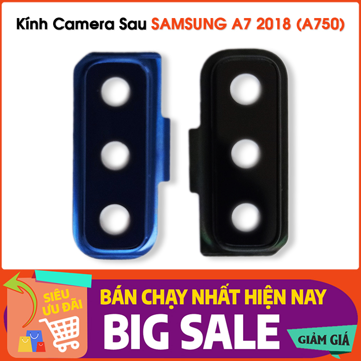 Kính Camera Sau SAMSUNG A7 2018 (A750) ✓ Khung kính cam sau thay
