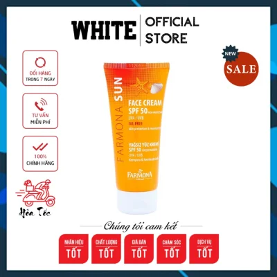 [Hàng Auth]Kem Chống Nắng Farmona Sun Face Cream Oil Free Spf 50 Cho Da Dầu Mụn White Store