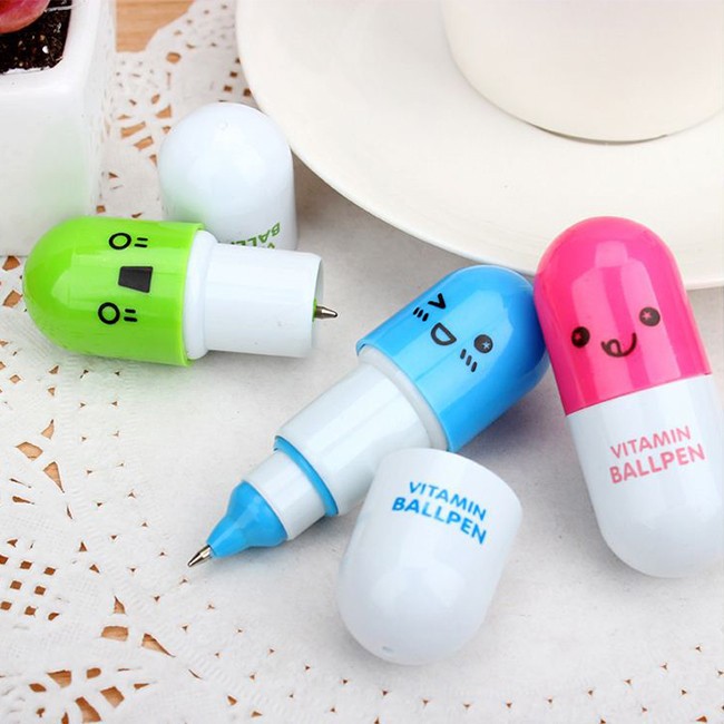 Bút Bi Gấp Gọn Hình Mặt Cười