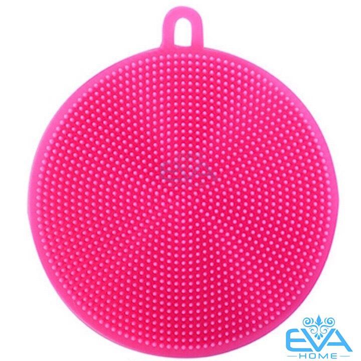 [HCM]Miếng Rửa Chén Bát Silicon Có Quai Treo Tiện Lợi