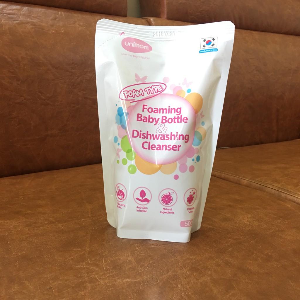 Nước rửa bình dạng túi Unimom Hàn Quốc UM871197 500ml