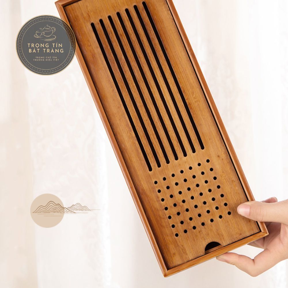 Khay Trà Đạo Chất Liệu Tre Cao Cấp