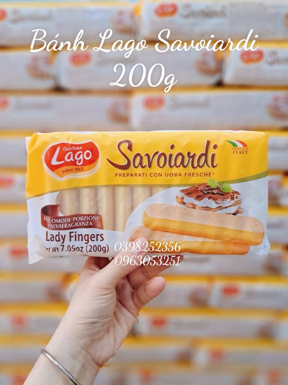Bánh quy xốp lago savoiardi 200gr