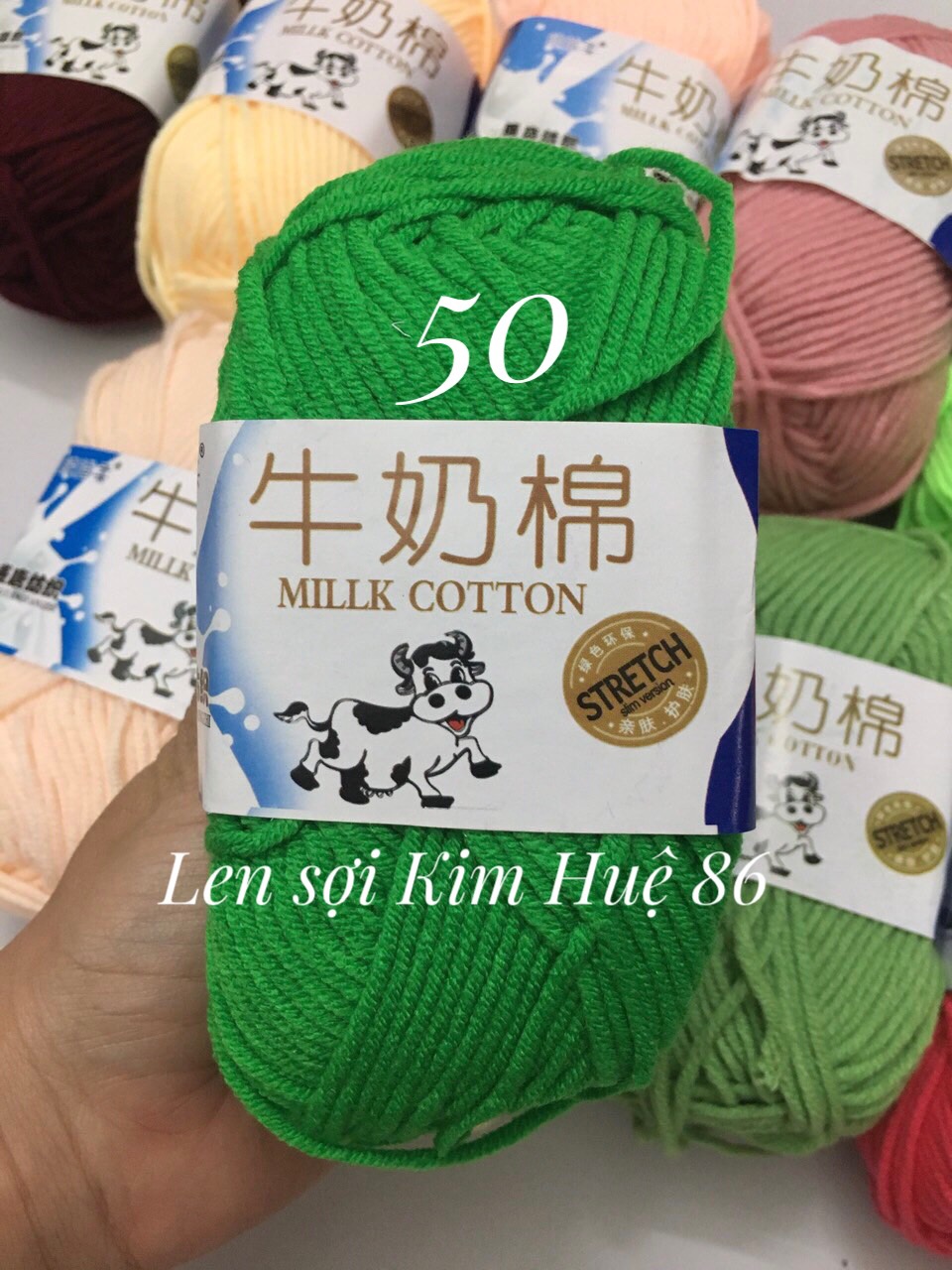 Len milk bò 50gr