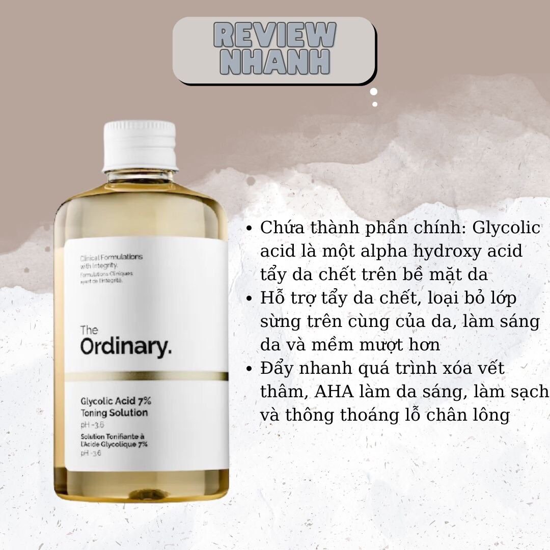 Toner The Ordinary Glycolic Acid 7% Toning Solution (240ML)