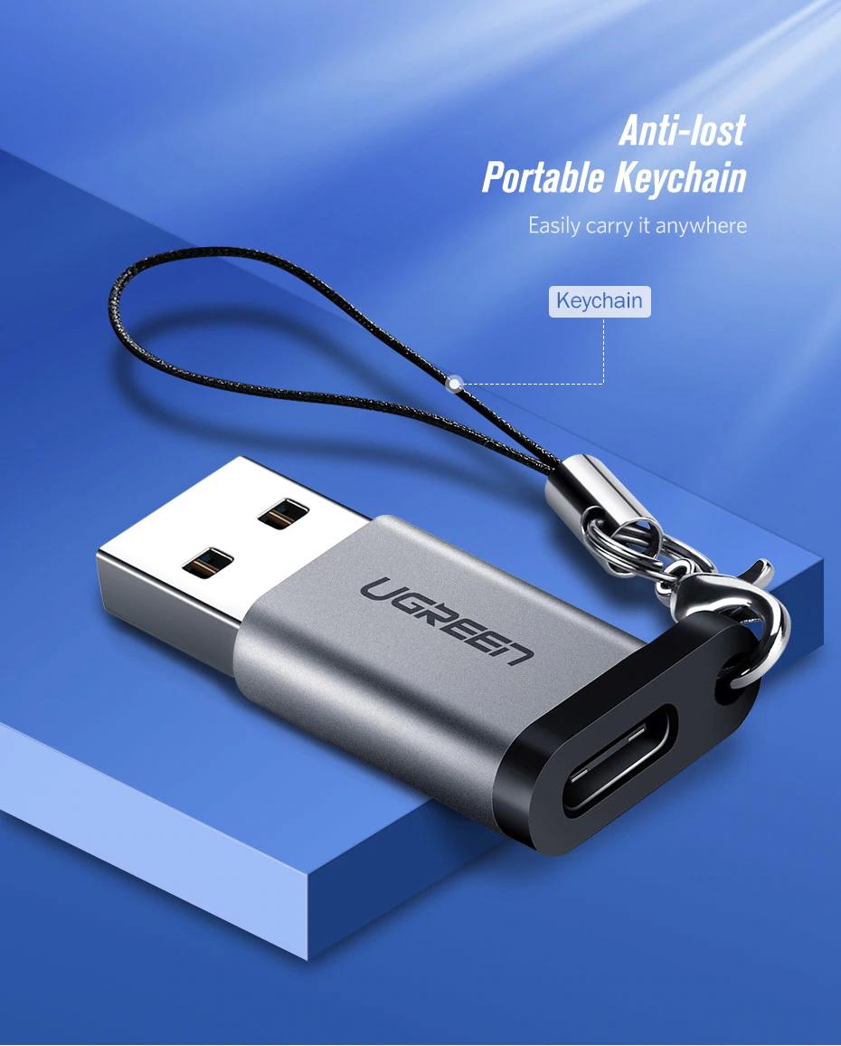 Đầu chuyển OTG Type C 3.1 sang USB 3.0 Ugreen