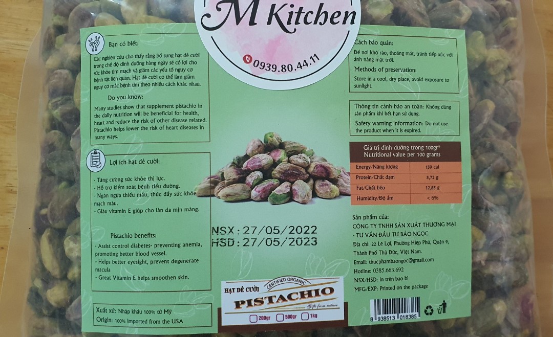 Hạt dẻ cười 500 gr