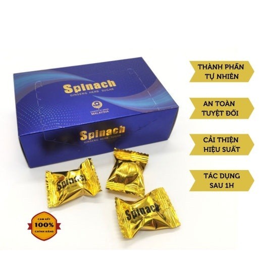 Kẹo Sâm Vàng Spinach Malaysia Hương Cà Phê